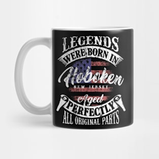 Legends Were Born In Hoboken New Jersey Vintage Birthday Mug